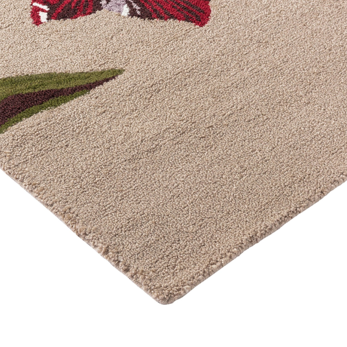 TB Botanical Tulip Burgundy Outdoor Rug