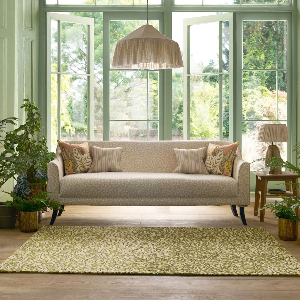 SAN Truffle Olive Outdoor Rug