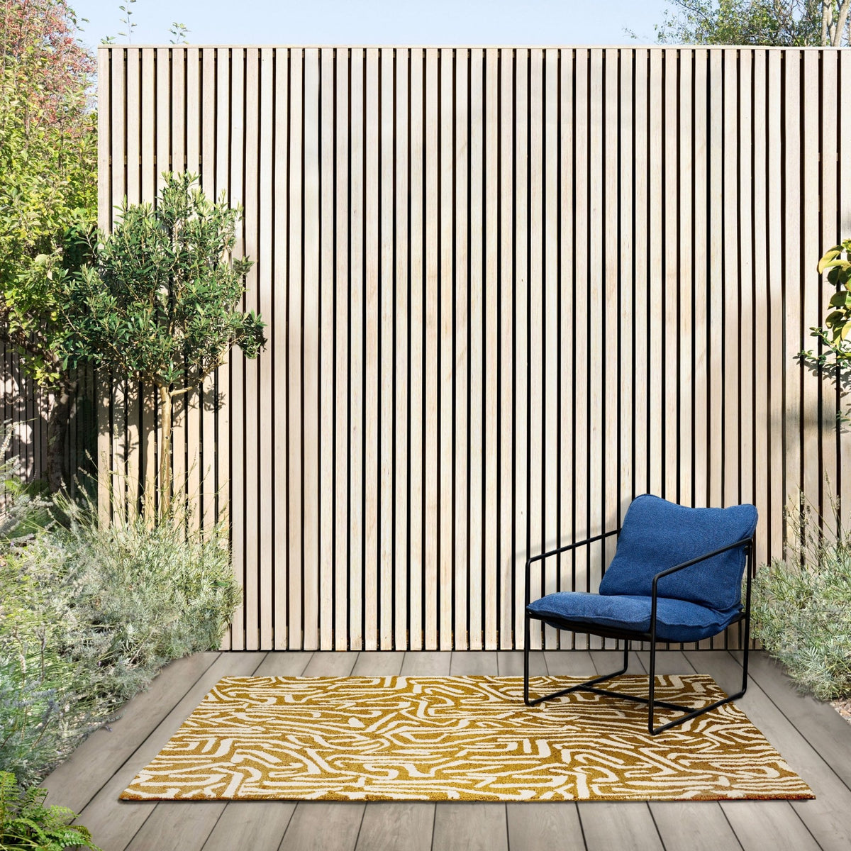HAR Melodic Ochre/Gold Outdoor Rug