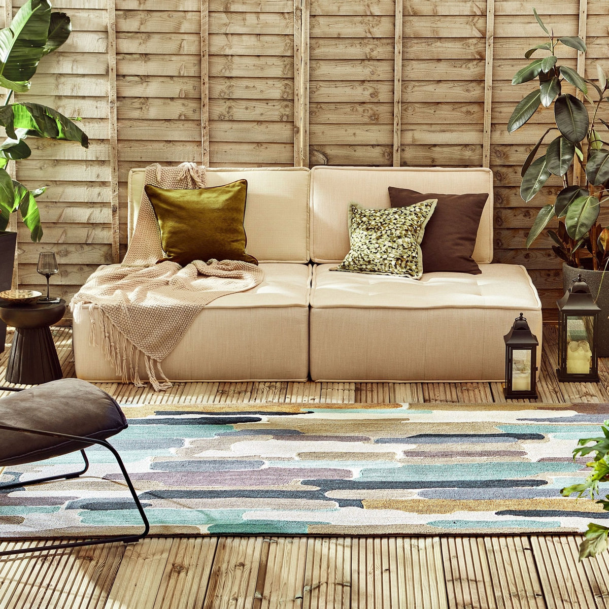 HAR Trattino-Sea Glass Outdoor Rug