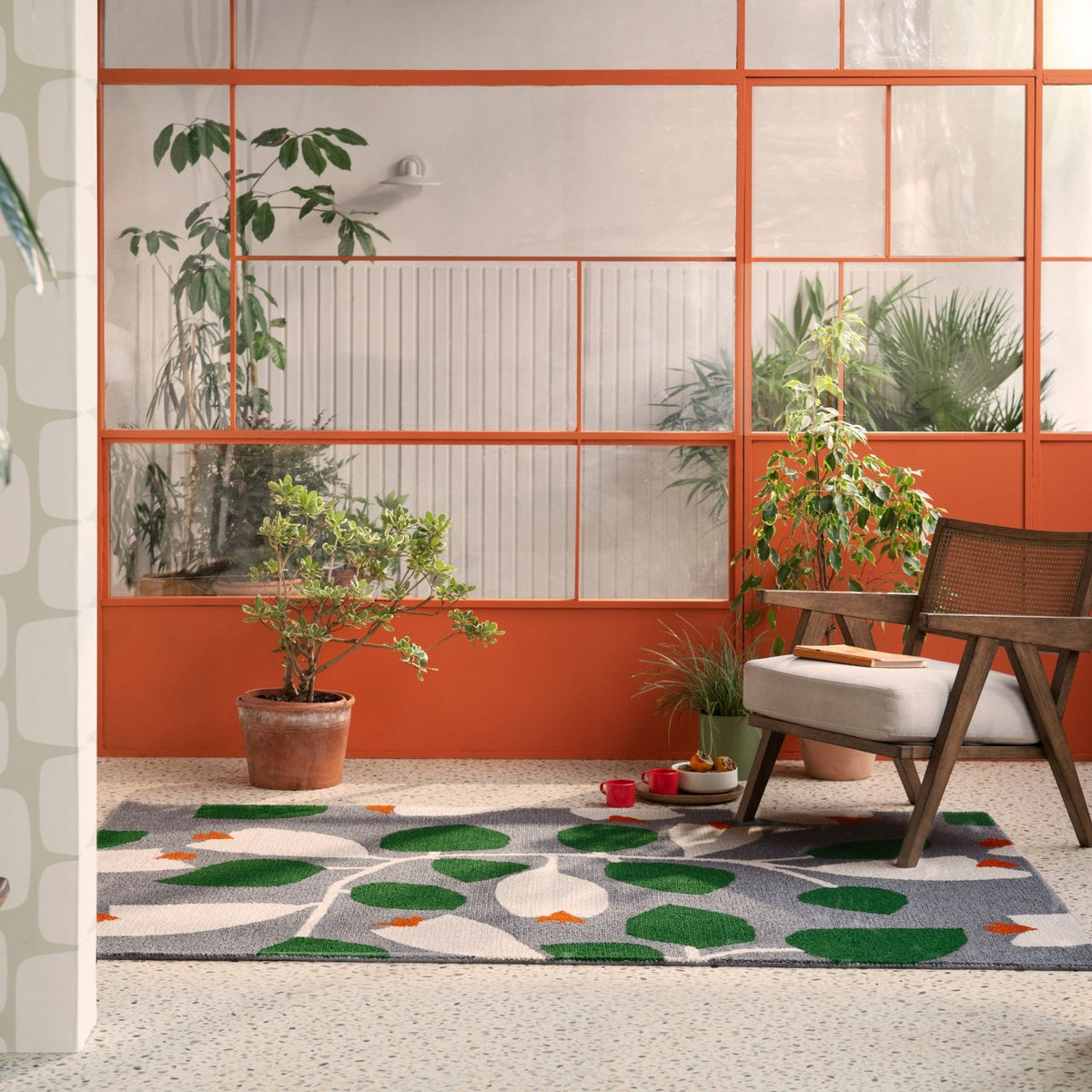 SCI Rosehip Blue Outdoor Rug