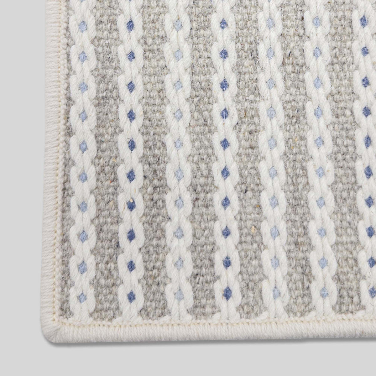 Chain Stitch Linen Custom Rug