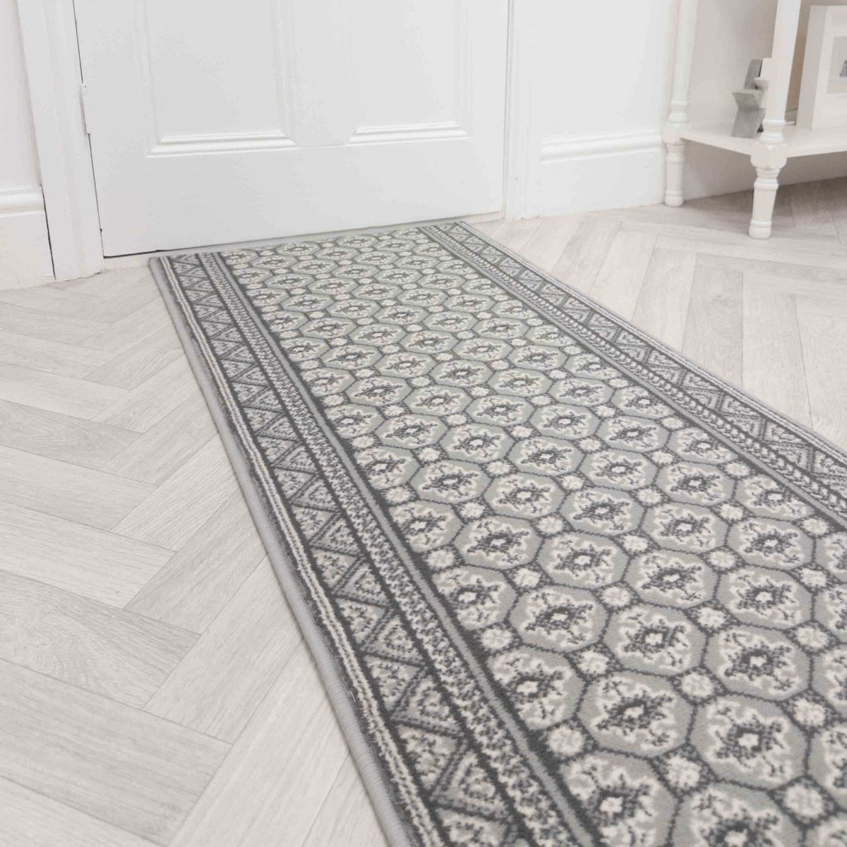 Heriz Grey Hall Runner