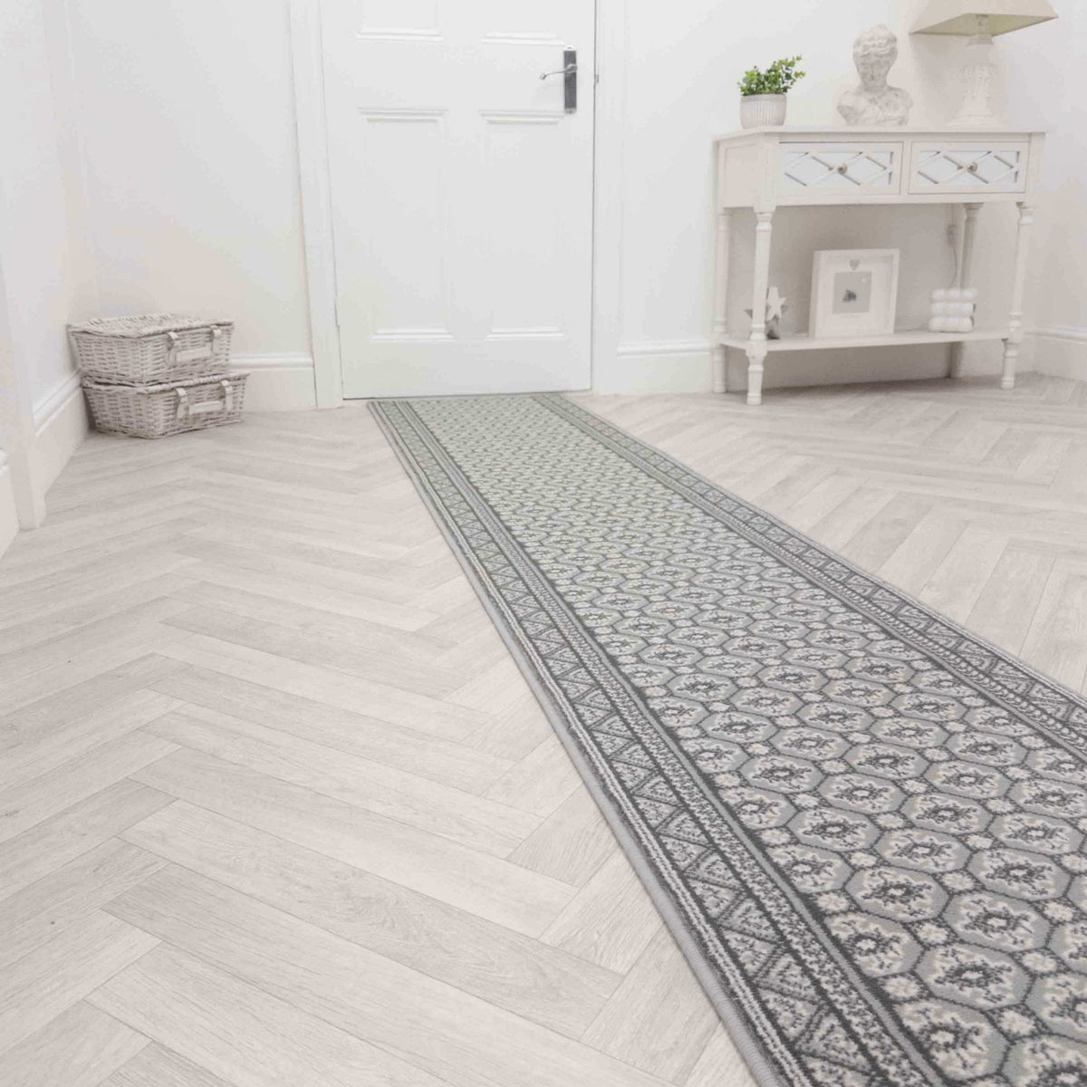 Heriz Grey Hall Runner