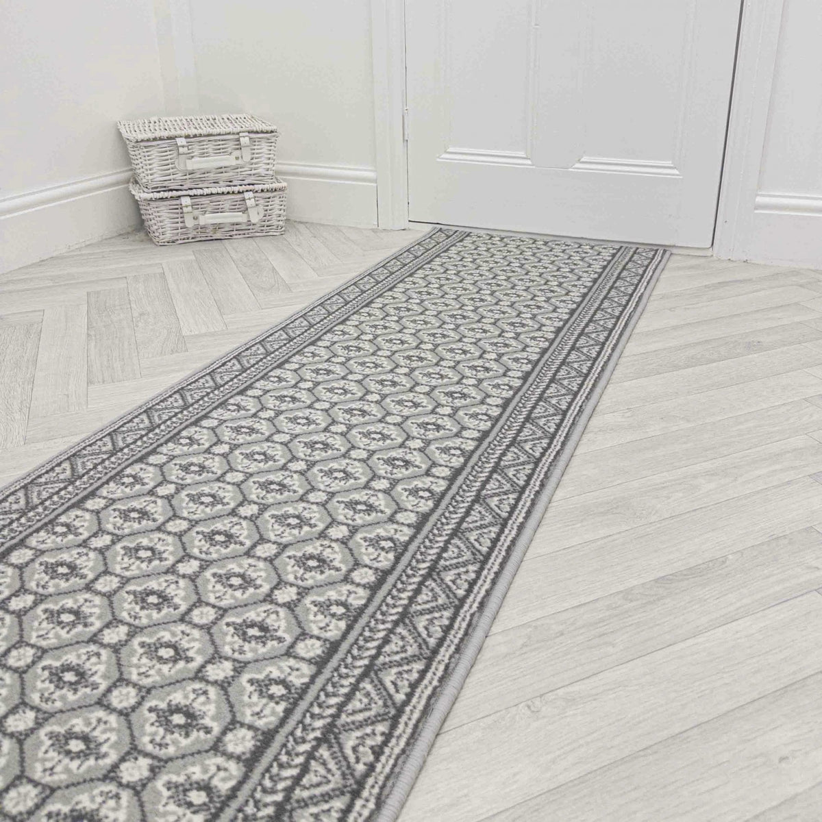 Heriz Grey Hall Runner