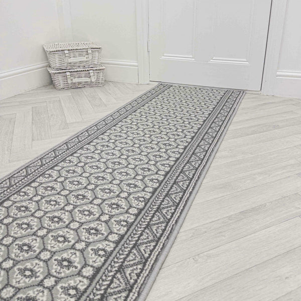 Heriz Grey Hall Runner