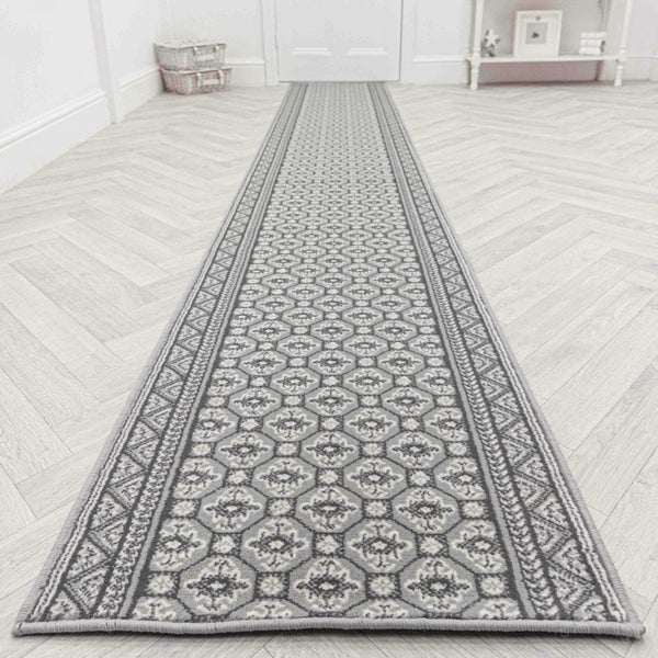 Heriz Grey Hall Runner