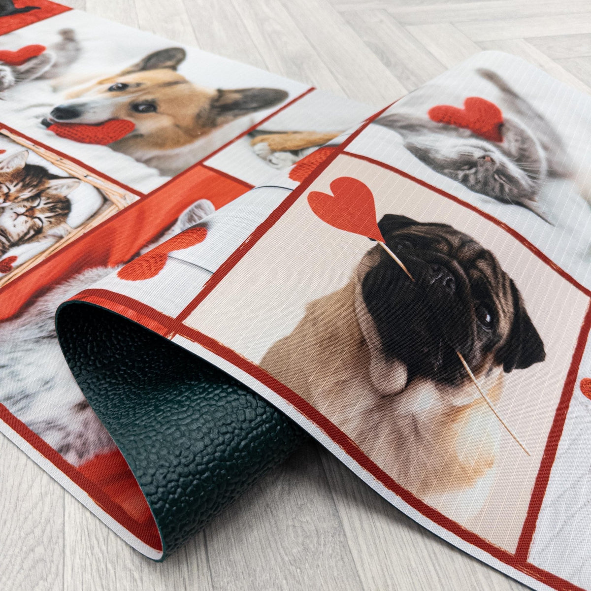 Red Friendship Kitchen Runner