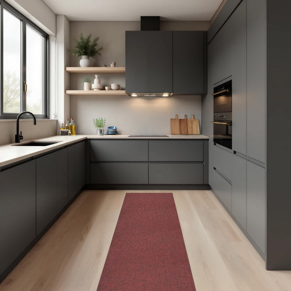 Red Tapis de Cuisine