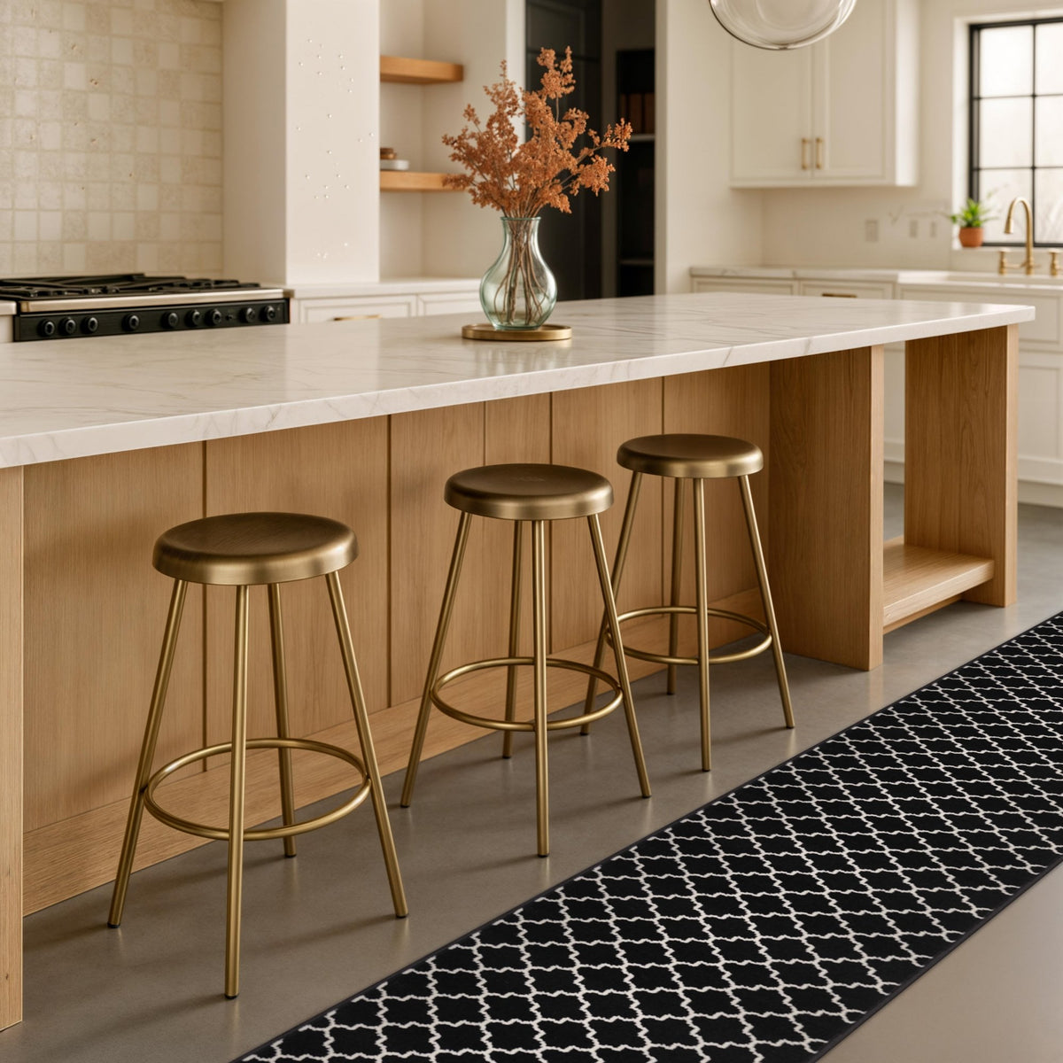 Avanti Black Kitchen Runner