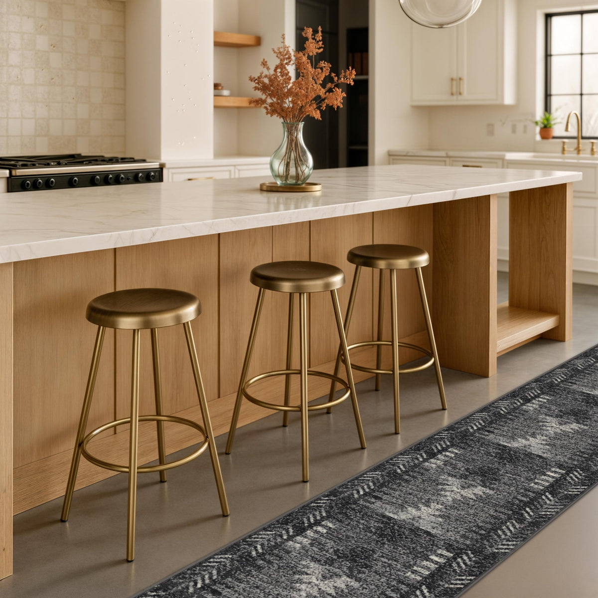Native Grey Kitchen Runner