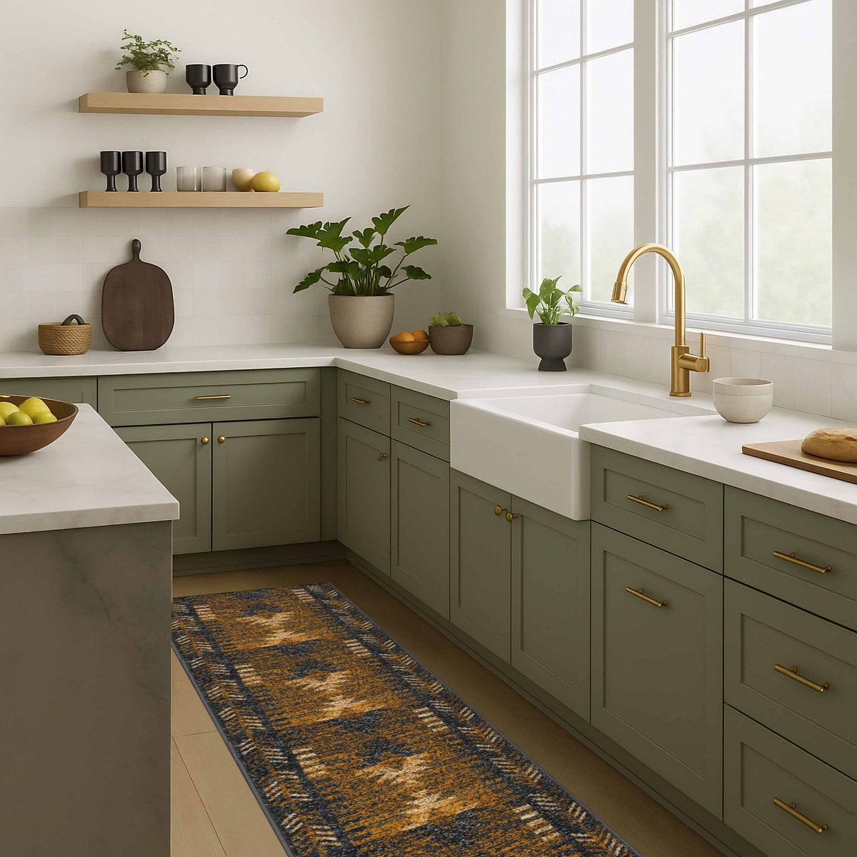 Native Ochre Kitchen Runner