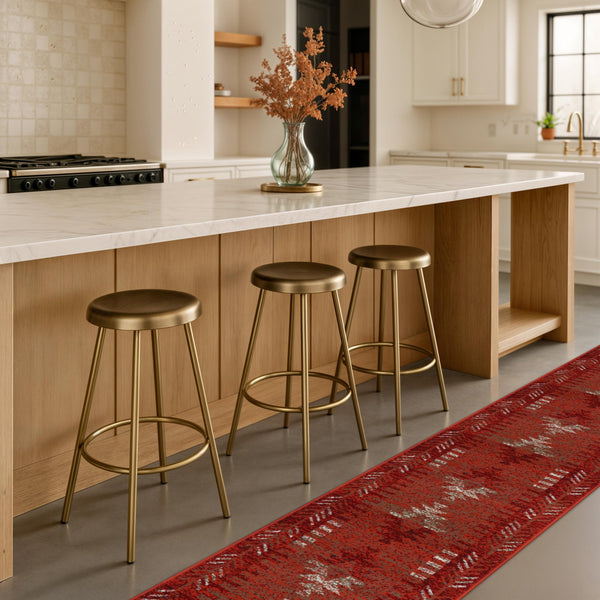 Native Red Kitchen Runner