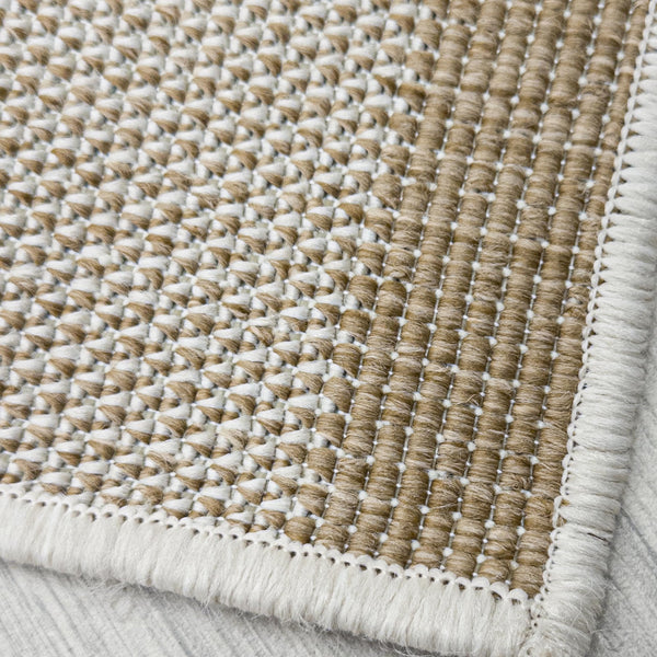 Chequered Brown Hall Runner
