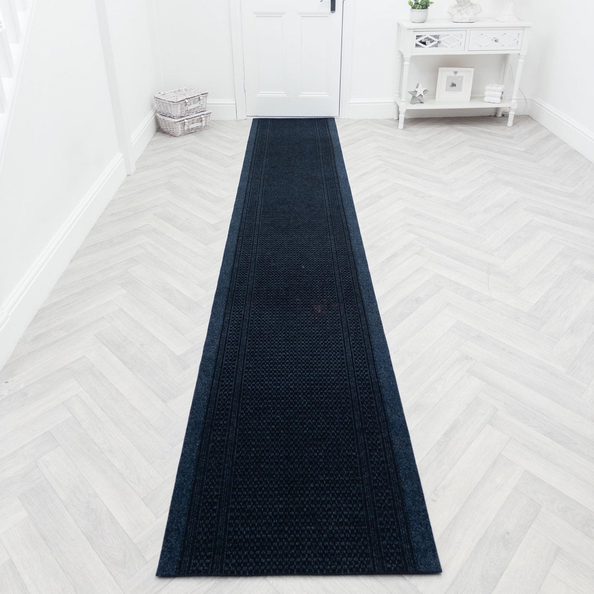 Aztec Bleu Tapis de couloir