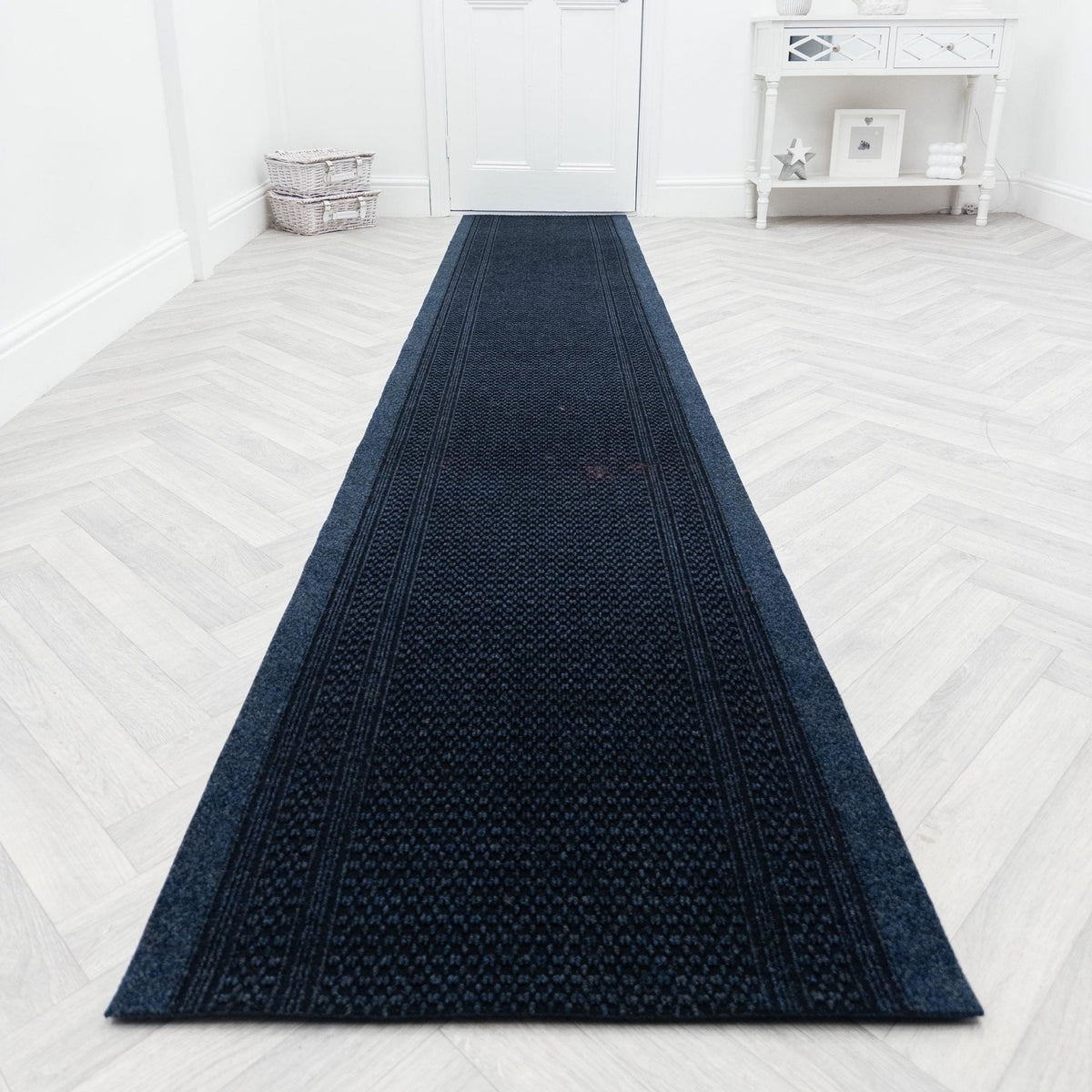 Aztec Bleu Tapis de couloir