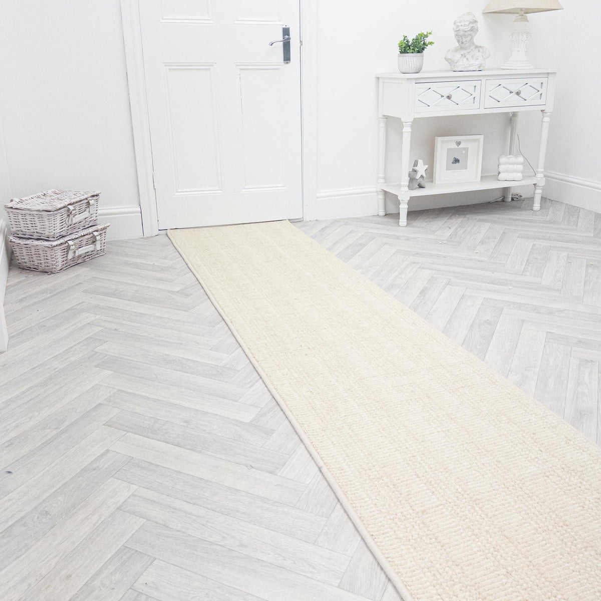 Shazia Stripe Bone Rug Runner