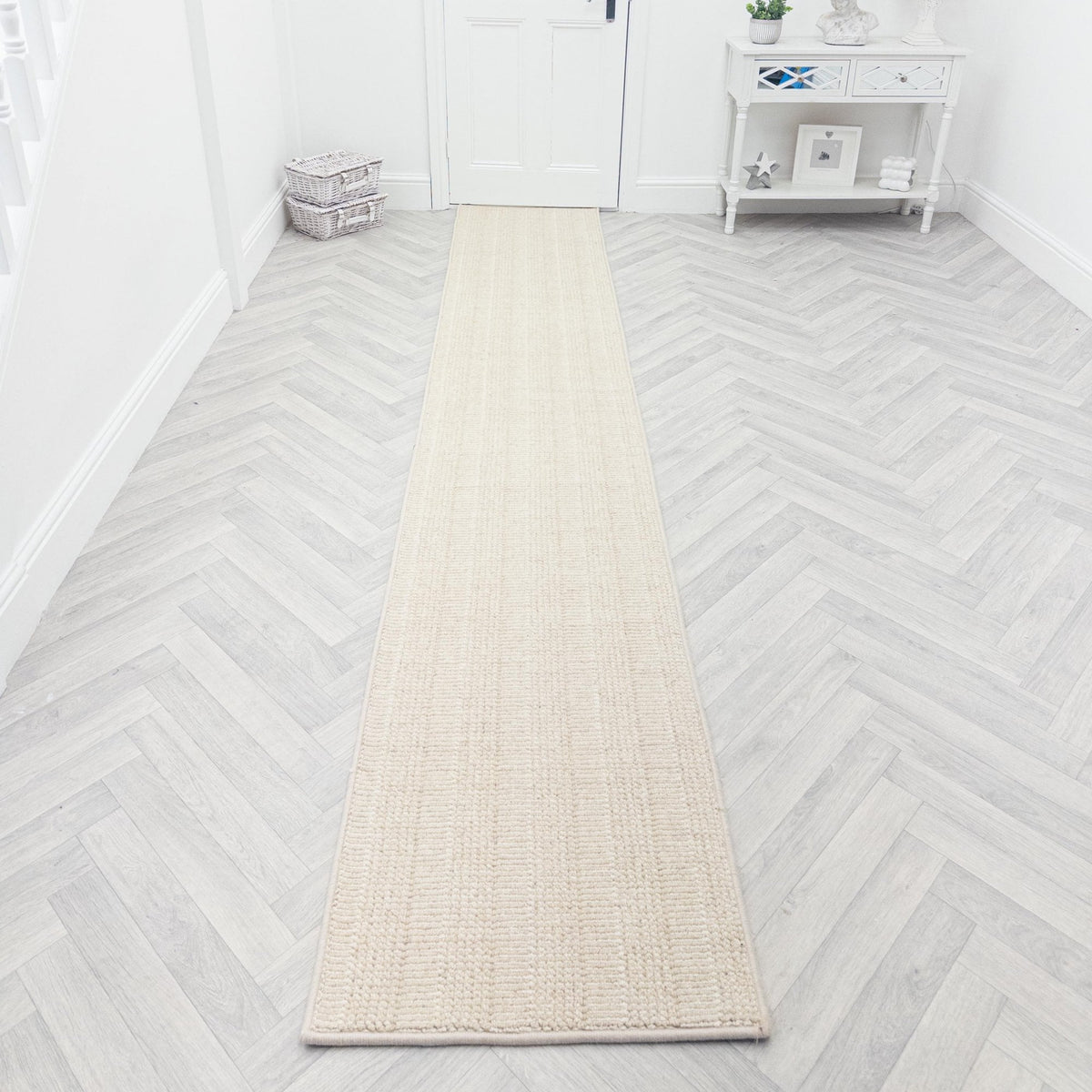 Shazia Stripe Bone Rug Runner