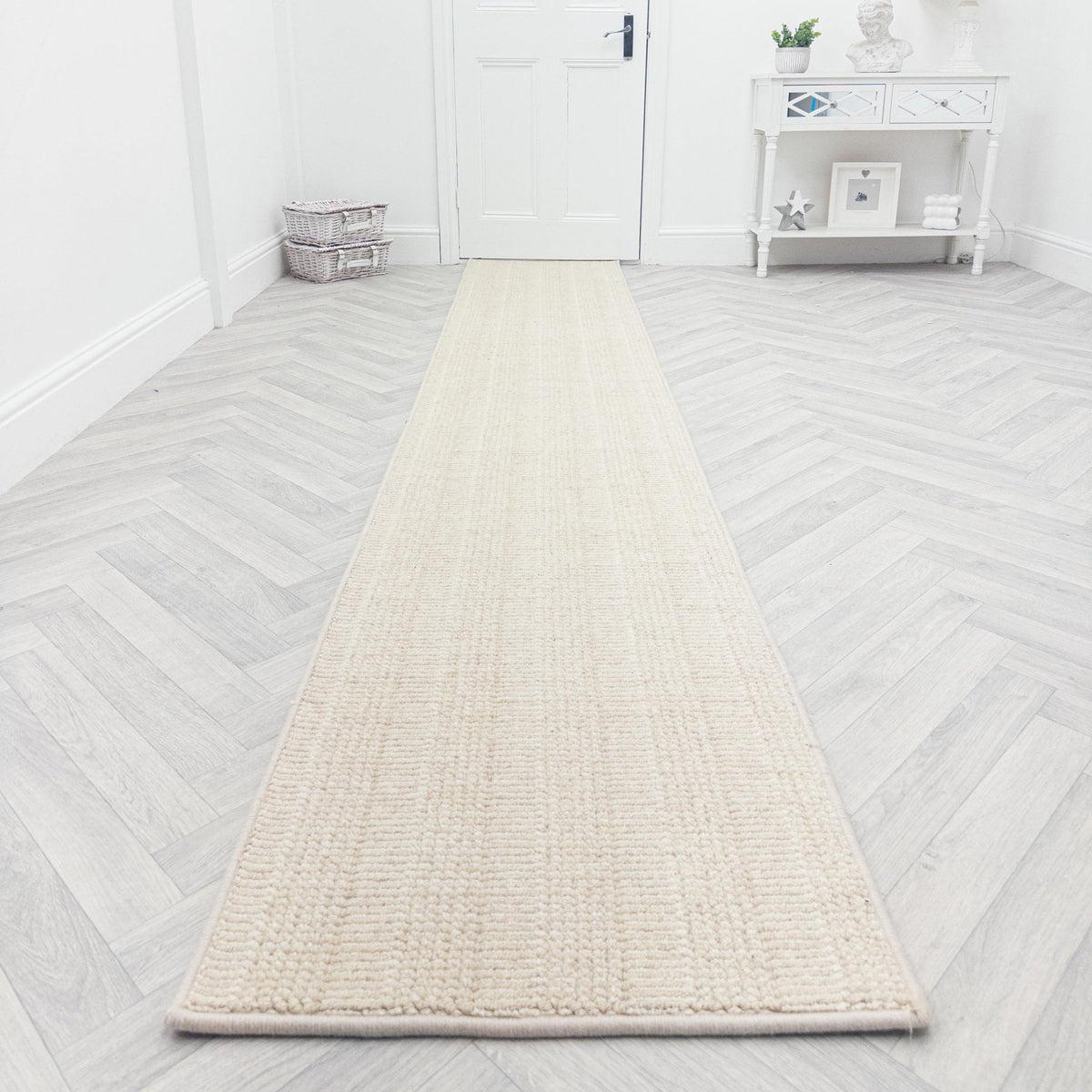 Shazia Stripe Bone Rug Runner