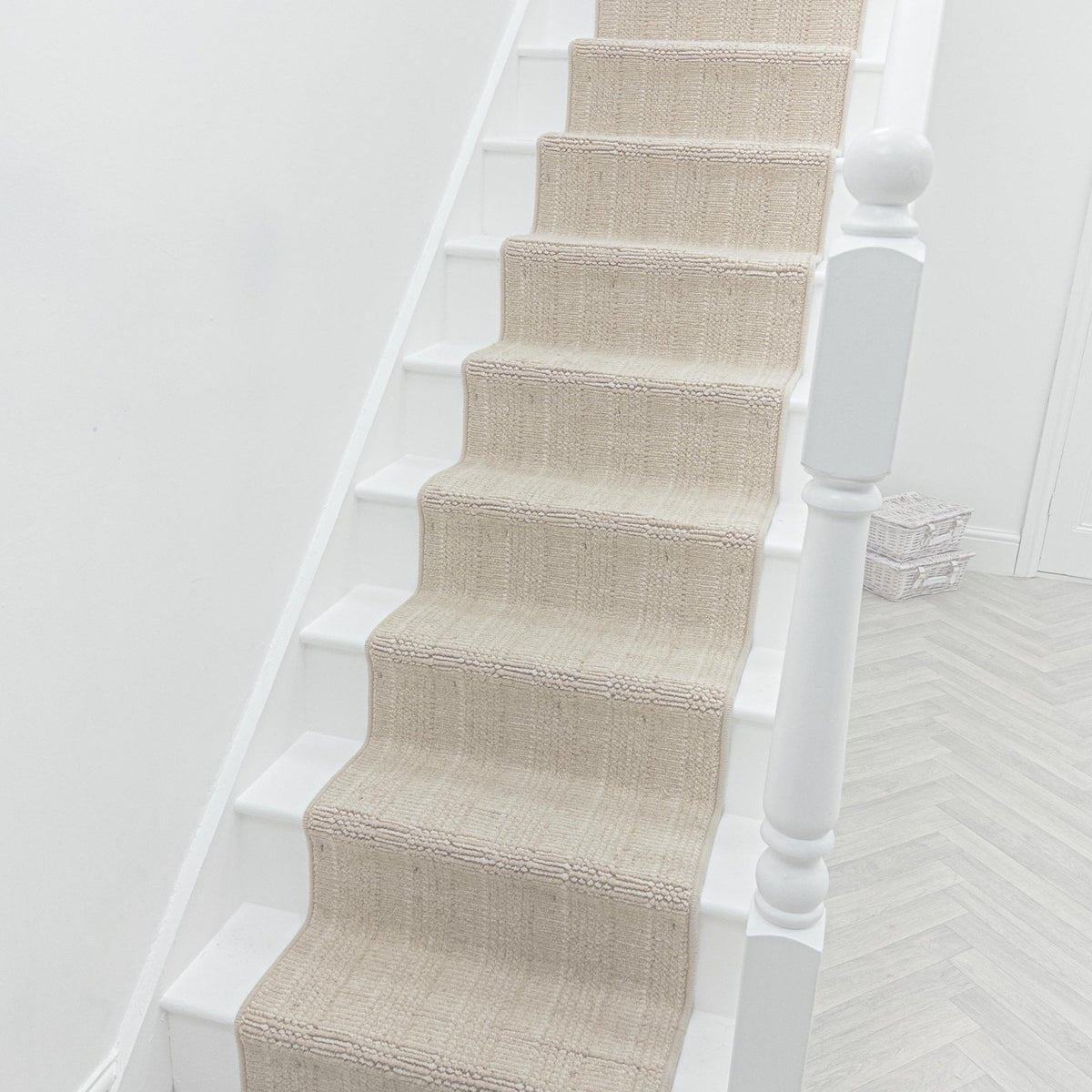 Shazia Stripe Bone Stair Runner
