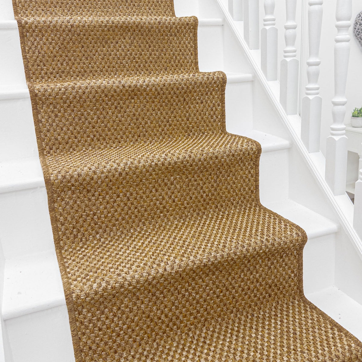 Madagascar Remix Burnt Umber Stair Runner