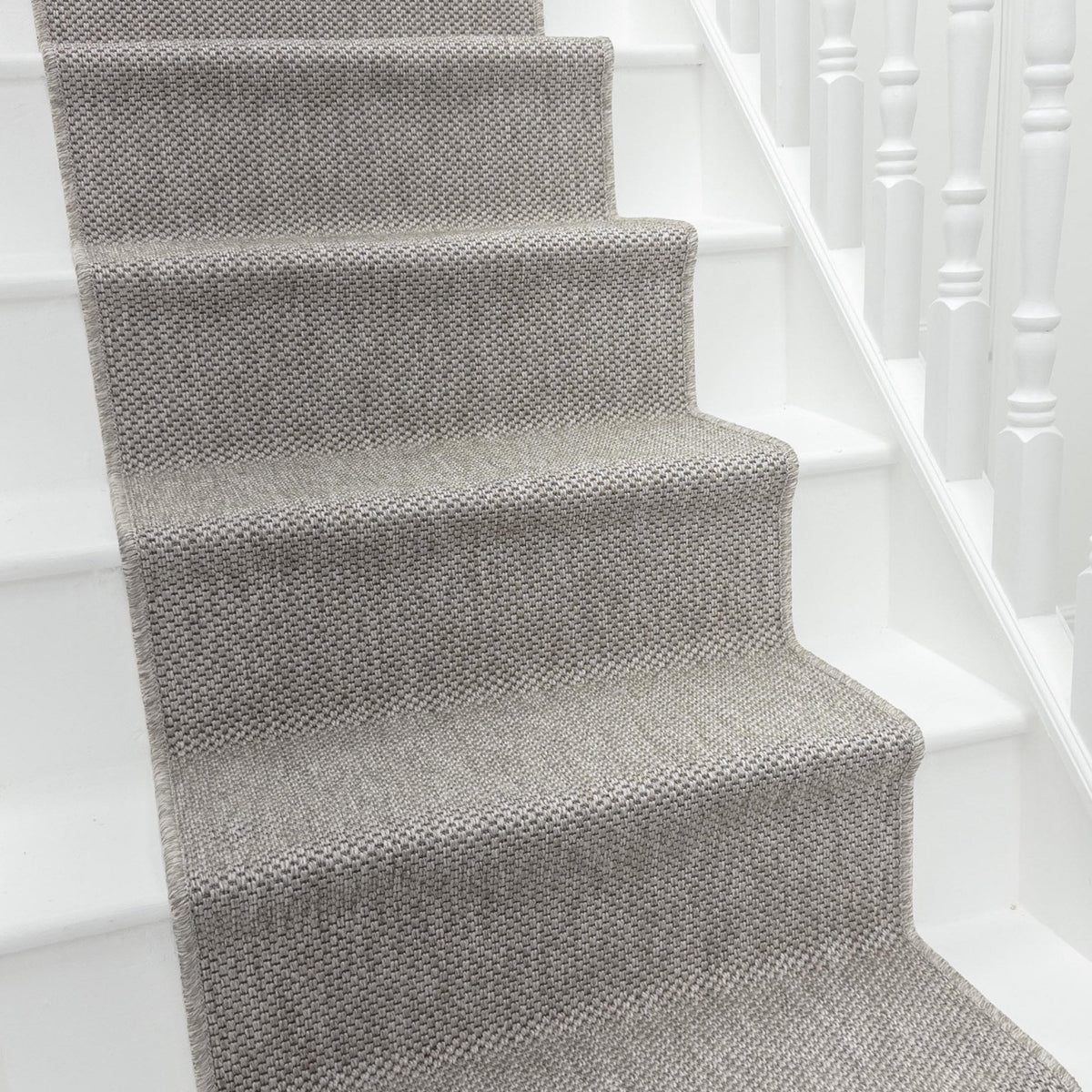Nevis Heather Gray Stair Runner