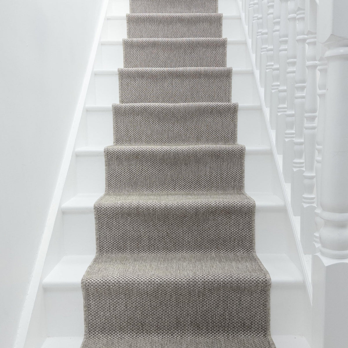 Nevis Heather Gray Stair Runner