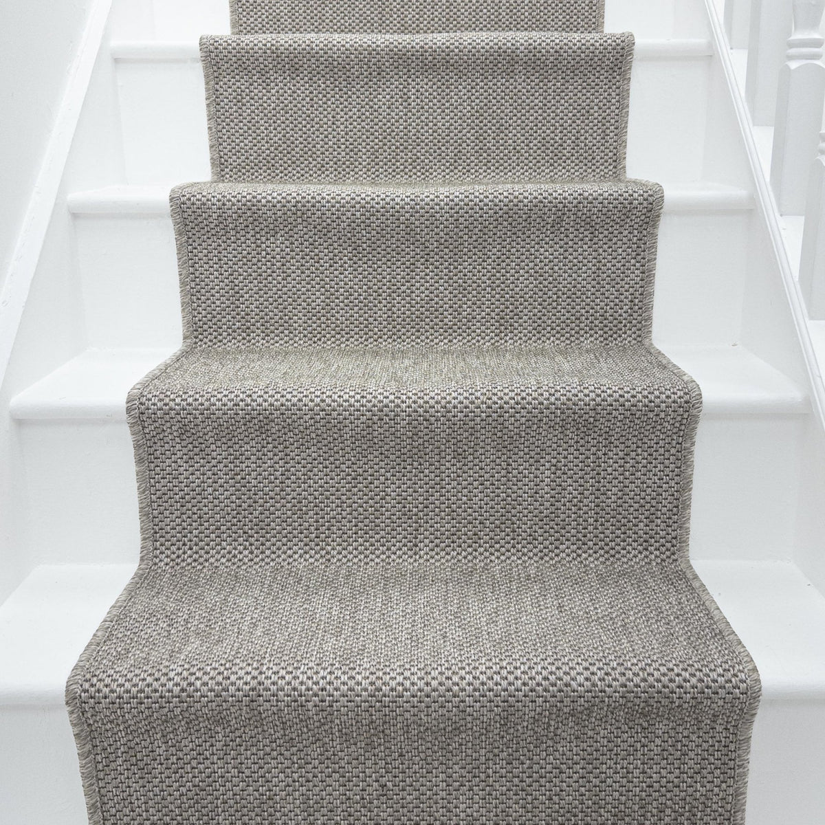 Nevis Heather Gray Stair Runner