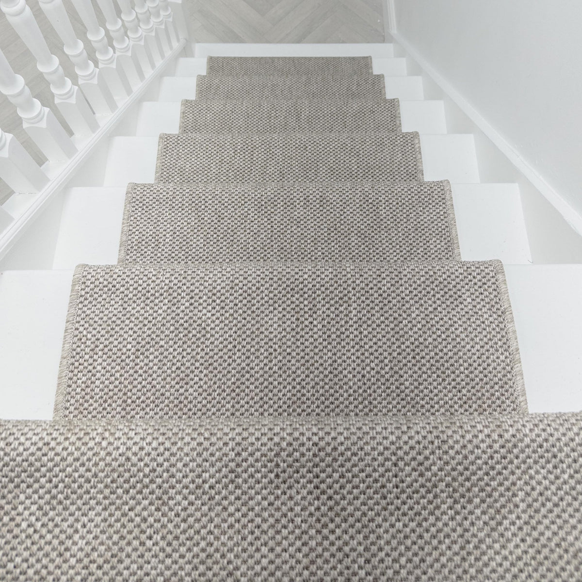 Nevis Heather Gray Stair Runner