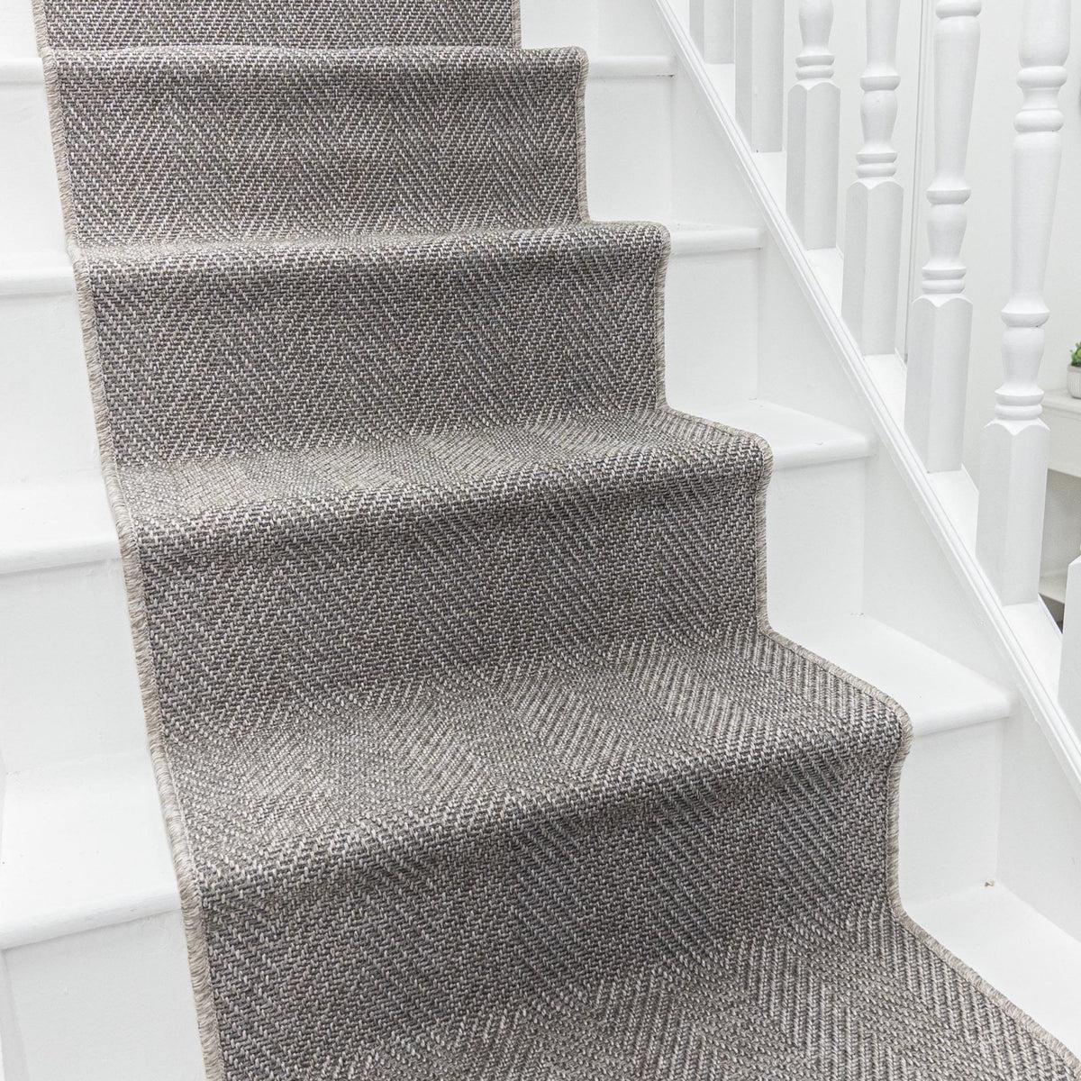 St Kitts Heather Gray Stair Runner