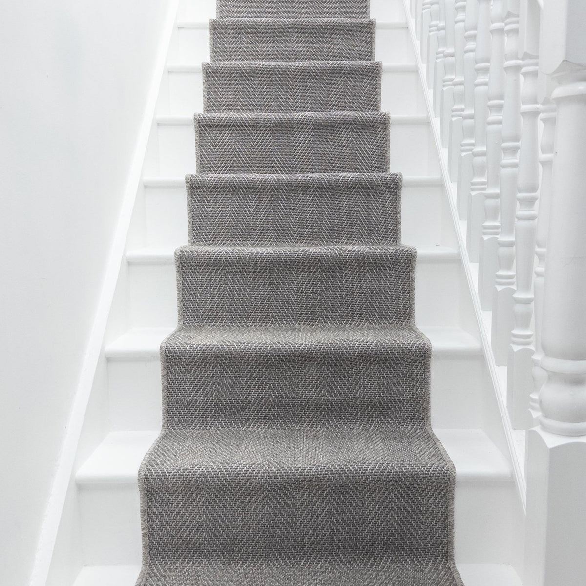 St Kitts Heather Gray Stair Runner