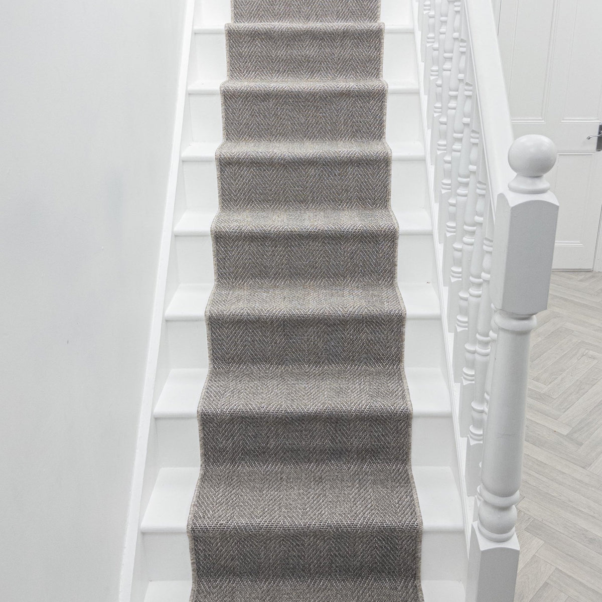 St Kitts Heather Gray Stair Runner