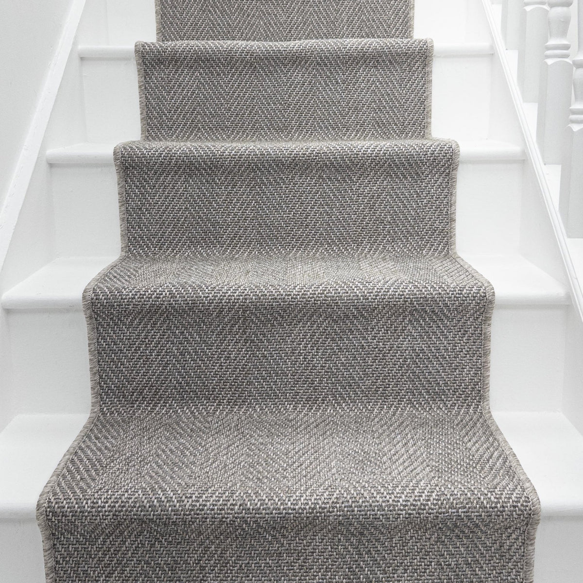St Kitts Heather Gray Stair Runner