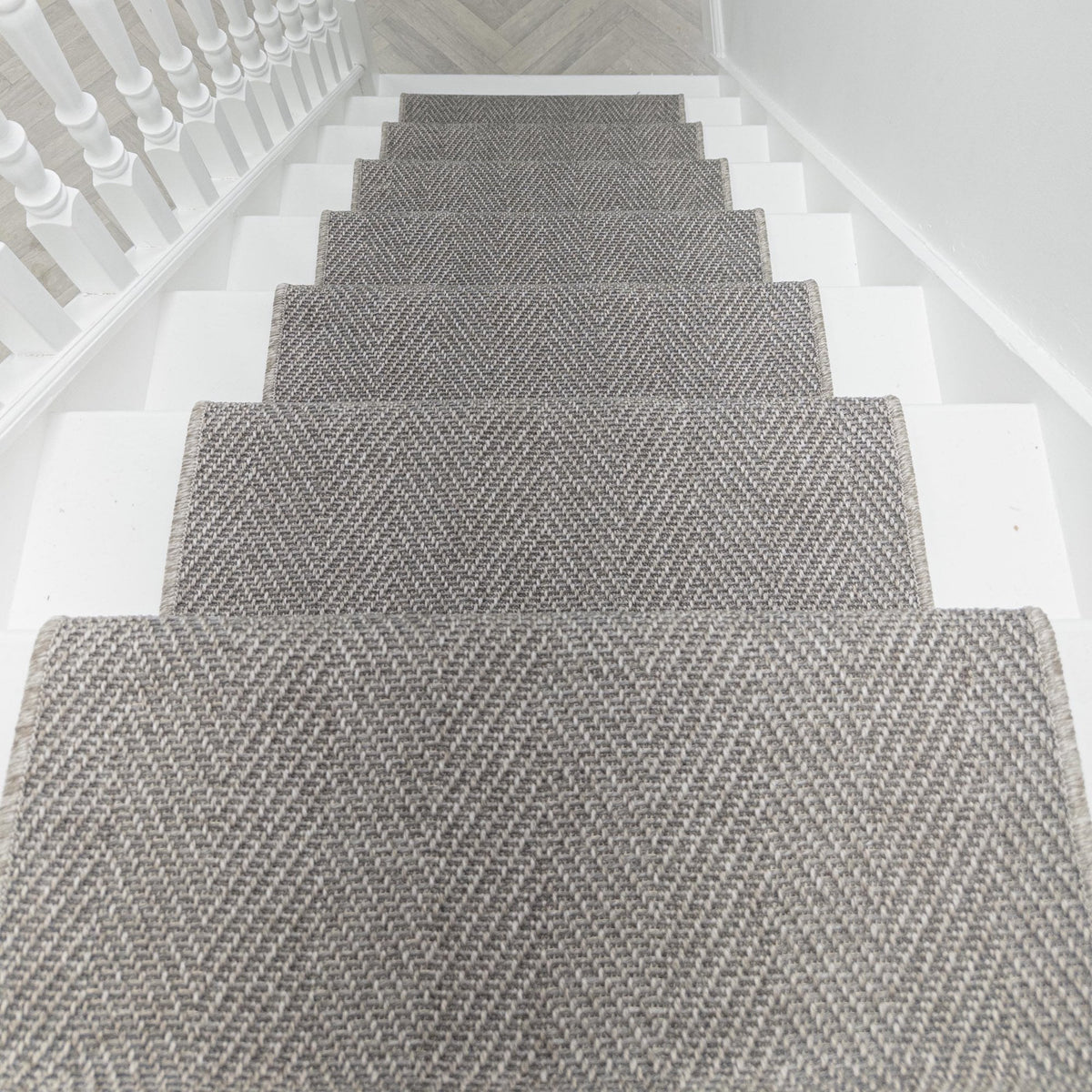 St Kitts Heather Gray Stair Runner