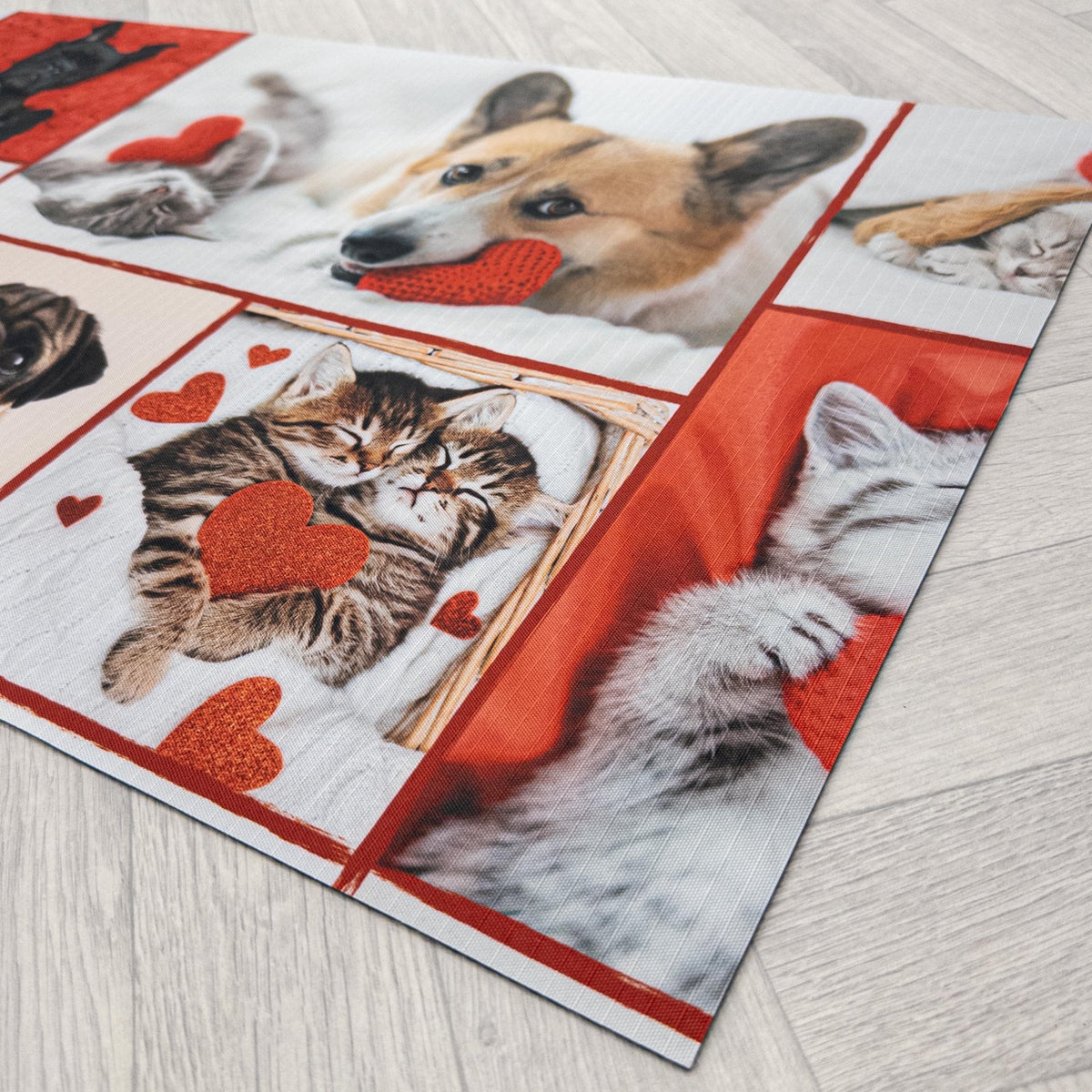 Red Friendship Kitchen Runner