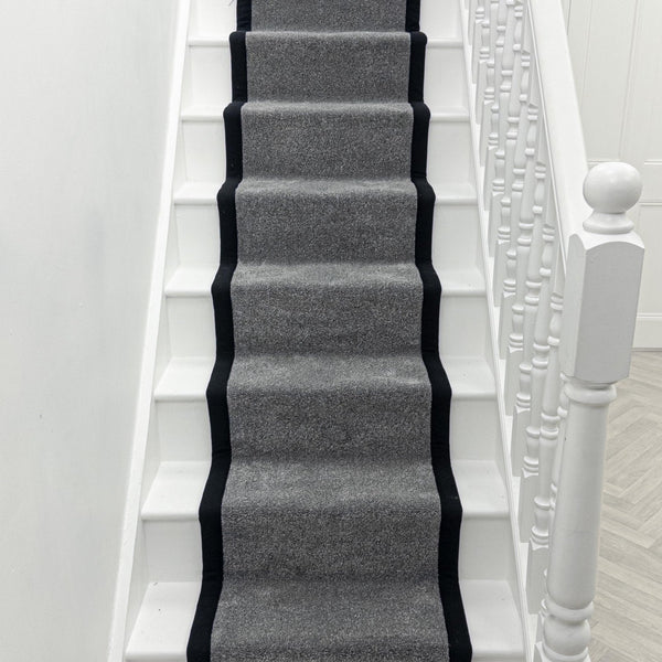 Rustique Ultra Misty Grey Tape Stair Runner