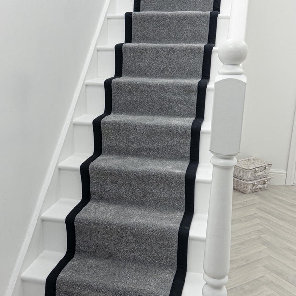 Rustique Ultra Misty Grey Tape Stair Runner