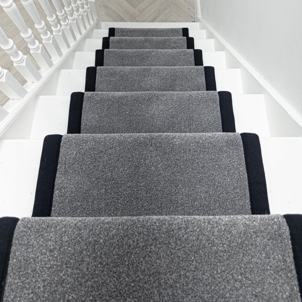 Rustique Ultra Misty Grey Tape Stair Runner