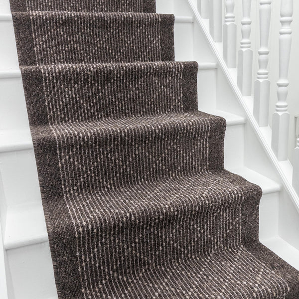 Boulevard Brown Stair Runner