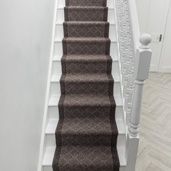 Boulevard Brown Stair Runner