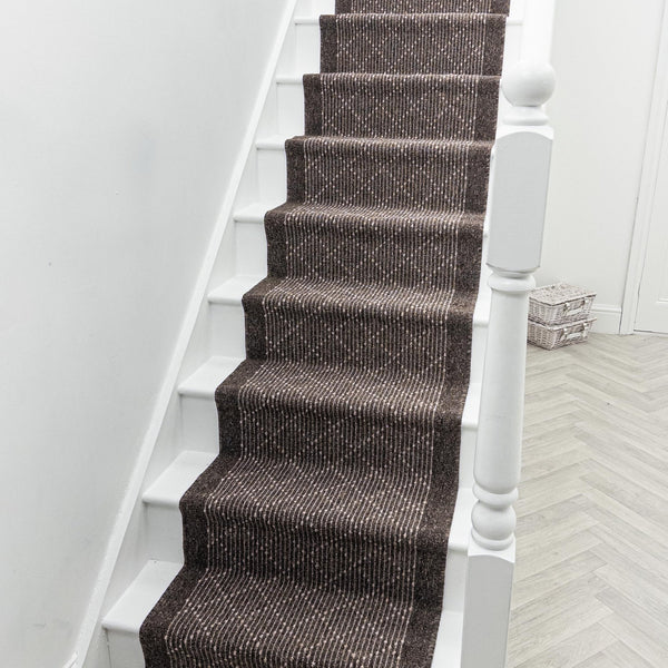 Boulevard Brown Stair Runner