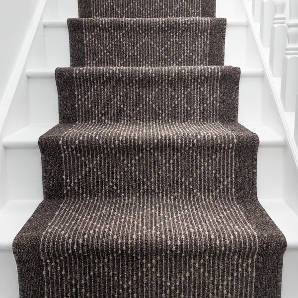 Boulevard Brown Stair Runner