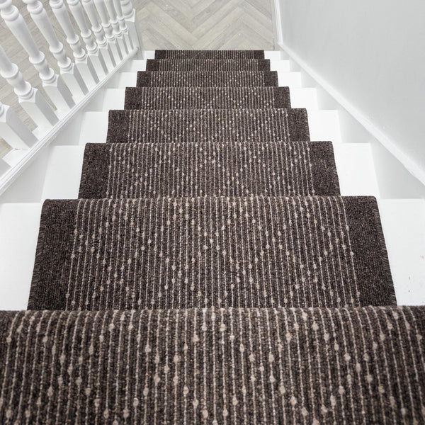 Boulevard Brown Stair Runner