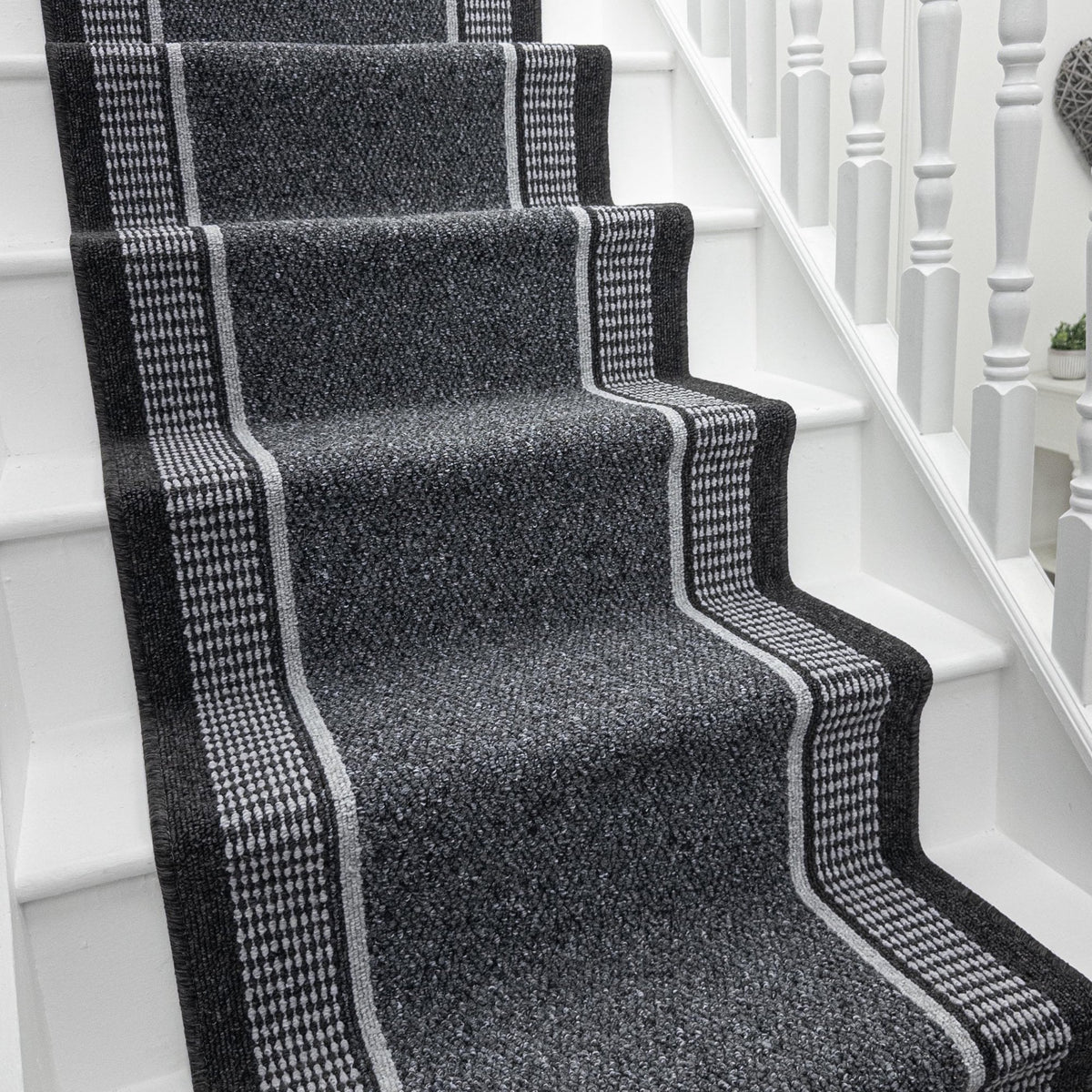 Promenade Grey Stair Runner