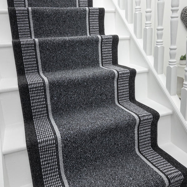 Promenade Grey Stair Runner