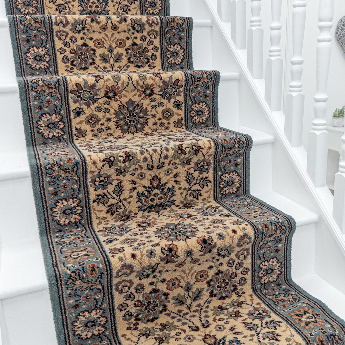 Antika Green Stair Runner