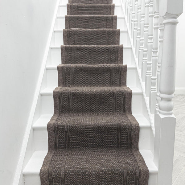 Aztec L. Marron Tapis d’escalier