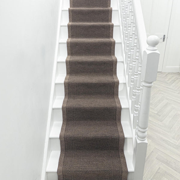 Aztec L. Marron Tapis d’escalier