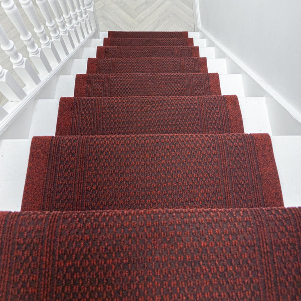 Aztec Rouge Tapis d’escalier