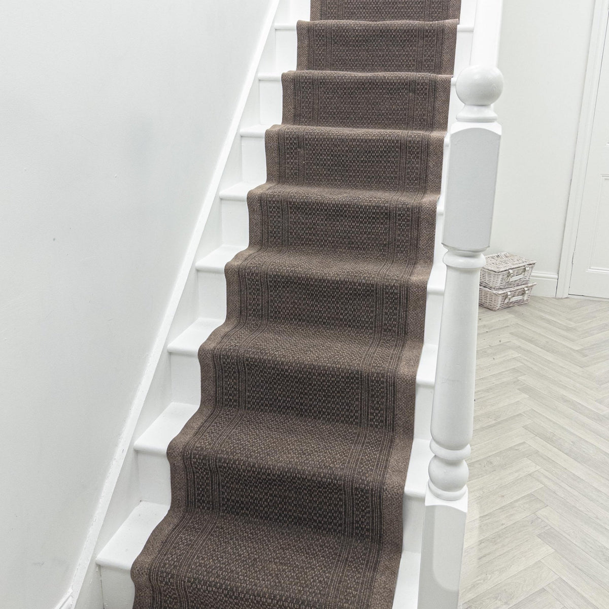 Aztec L. Marron Tapis d’escalier
